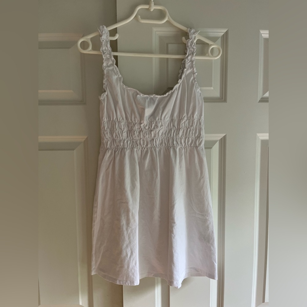 Plain white dress